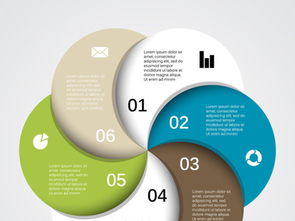 彩色螺旋花瓣PPT圖表模板下載與信息咨詢服務指南